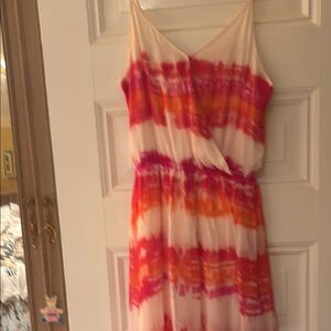 Red Haute Tie-Dye Dress